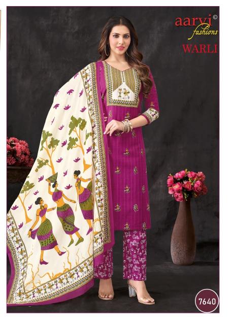 Aarvi warli vol-1 cotton satin kurtis wholesale